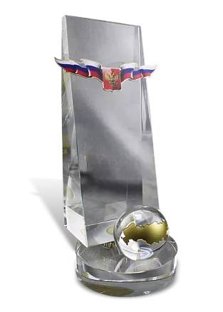 Готовая форма из стекла с глобусом МП-26160