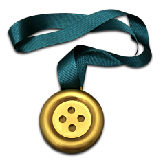 Медаль из акрила «Чухломская пуговка»